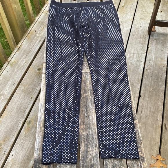 Black Sequin Pants - Girls size 18 - Picture 3 of 4